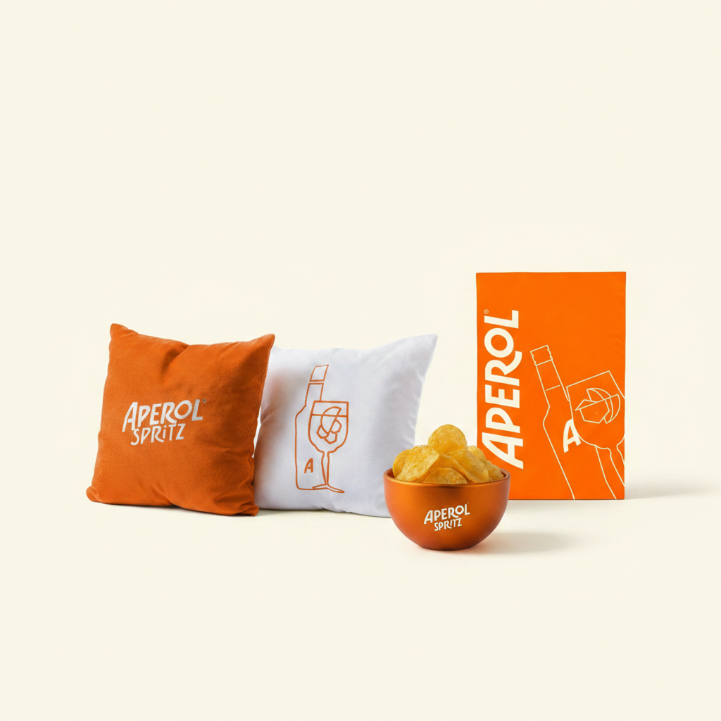 Aperol Spritz Night In Bundle — pillow, bowl, blanket